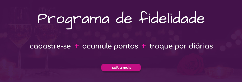 Cadastre-se + acumule pontos + troque por diárias